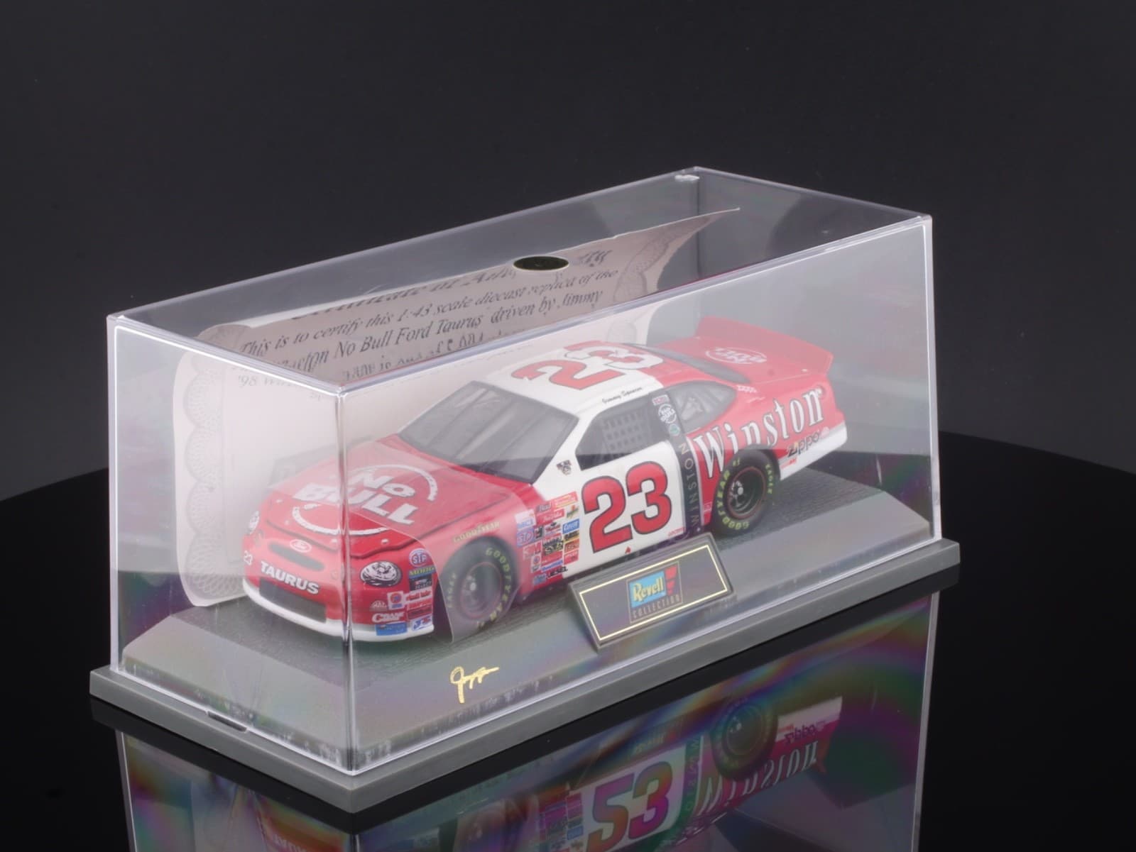 Revell ~ 1998 FORD TAURUS ~ JIMMY SPENCER #23 ~ No Bull / Winston 1/43 NIB - Thumbnail 4