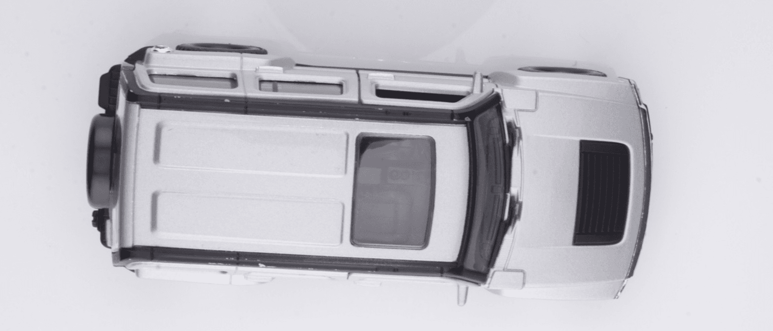 Welly ~ HUMMER H3 ~ SUV Silver 1/34 Diecast Model Car "Pull-Back" Action - Thumbnail 13