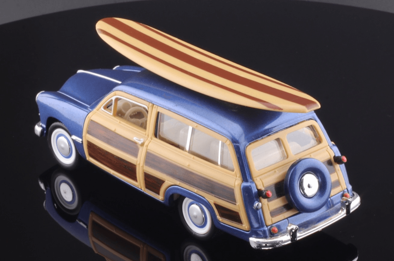Kinsmart ~ 1949 FORD WOODY WAGON ~ Pull-Back 1/40 Diecast - Thumbnail 9