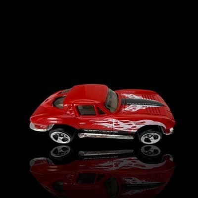 Hot Wheels 1963 Corvette ~ Chrome 3 Spoke Wheels ~ **EXCELLENT**