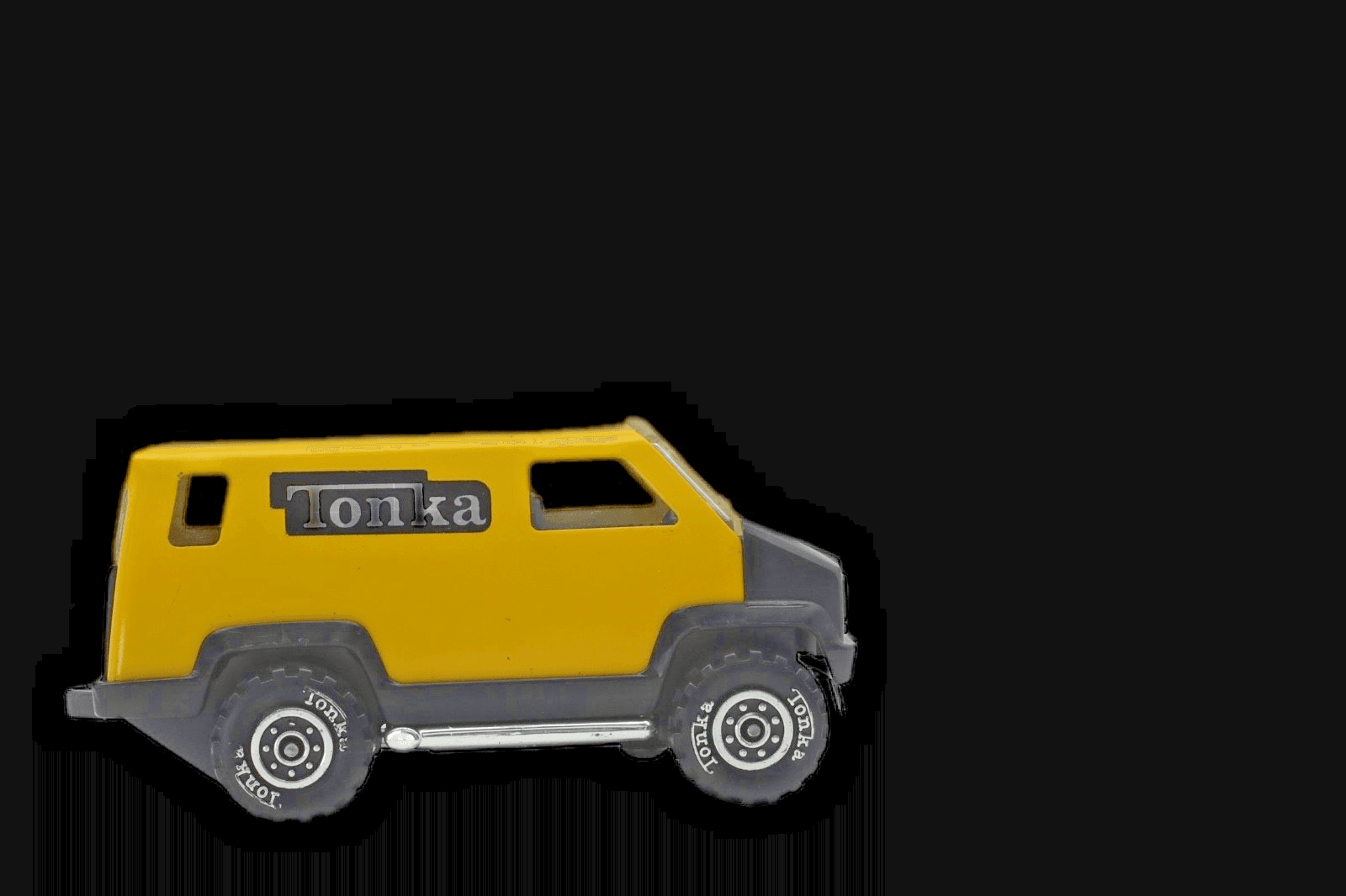 VINTAGE ~ 1978 TONKA MITES Jeep Van Bus ~ Yellow Diecast