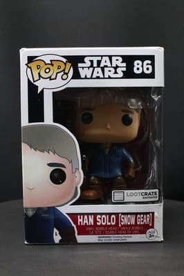 Funko Pop! Star Wars Han Solo Snow Gear 86 Loot Crate Bobble-Head *box damaged*