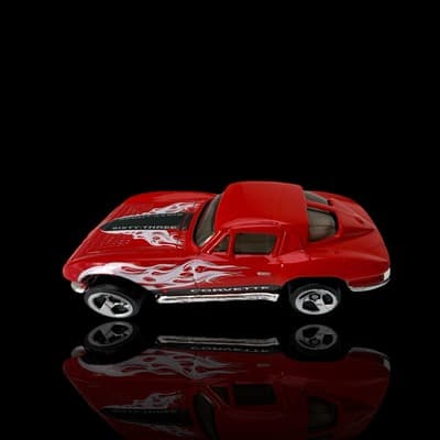 Hot Wheels 1963 Corvette ~ Chrome 3 Spoke Wheels ~ **EXCELLENT** - Thumbnail 2
