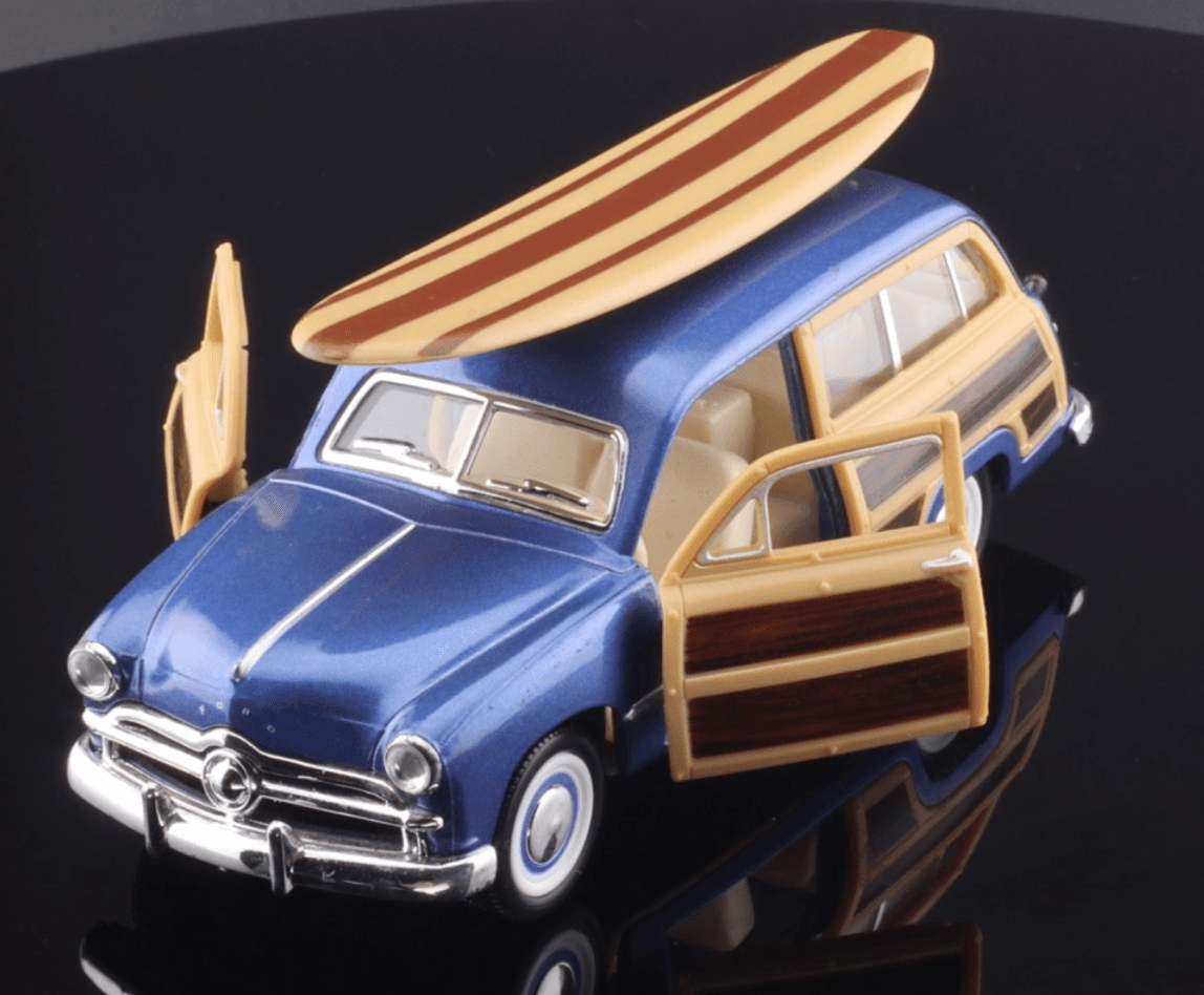 Kinsmart ~ 1949 FORD WOODY WAGON ~ Pull-Back 1/40 Diecast - Thumbnail 5
