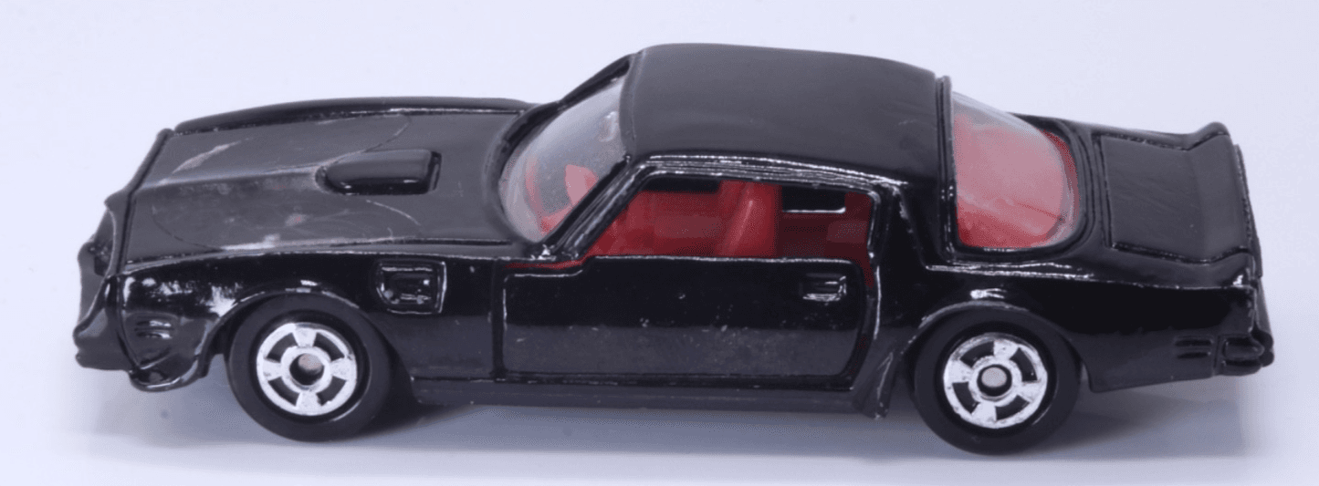 VINTAGE ~ Zee Toys ~ PONTIAC FIREBIRD TRANS AM ~ 1/64 Black Made in Hong Kong - Thumbnail 4