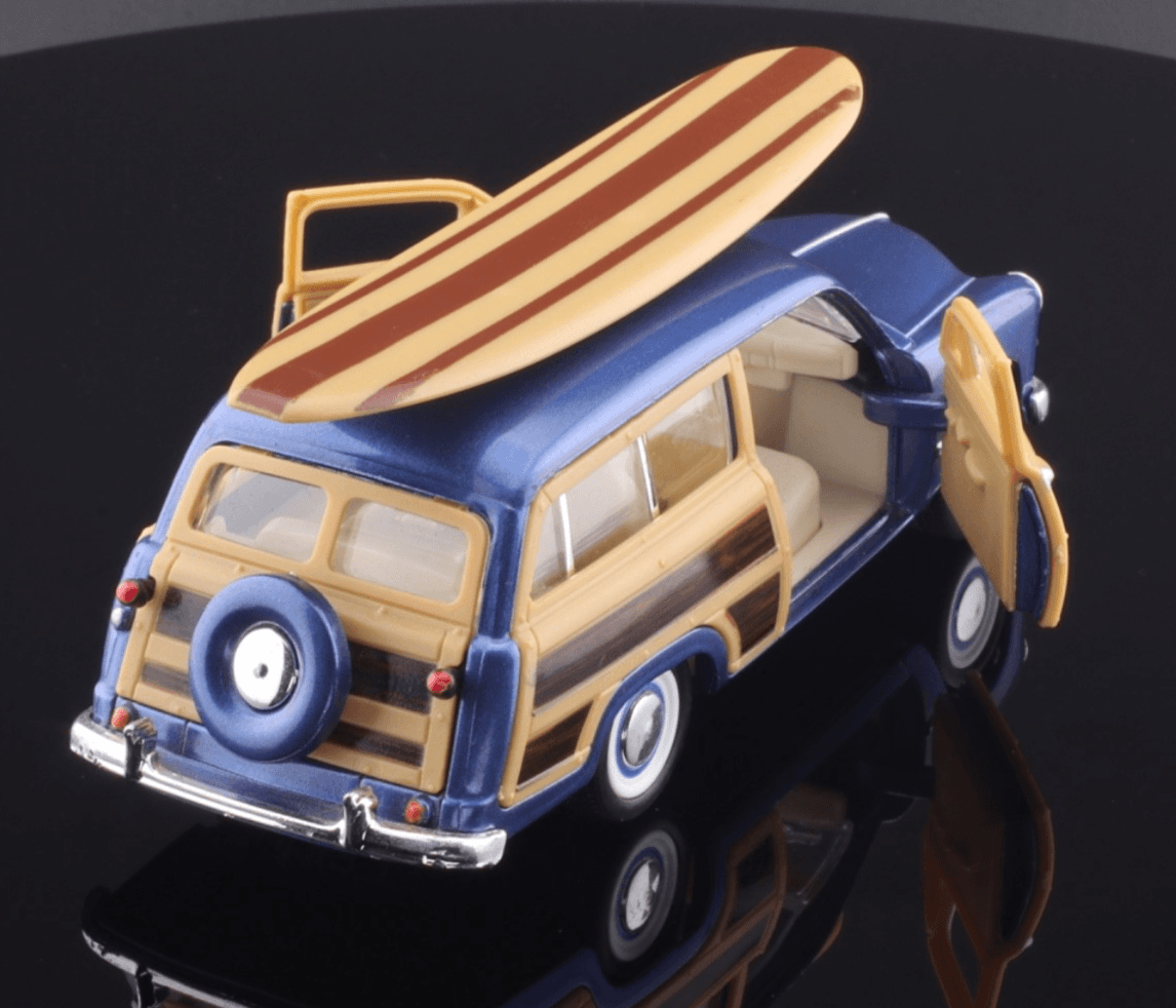 Kinsmart ~ 1949 FORD WOODY WAGON ~ Pull-Back 1/40 Diecast - Thumbnail 7