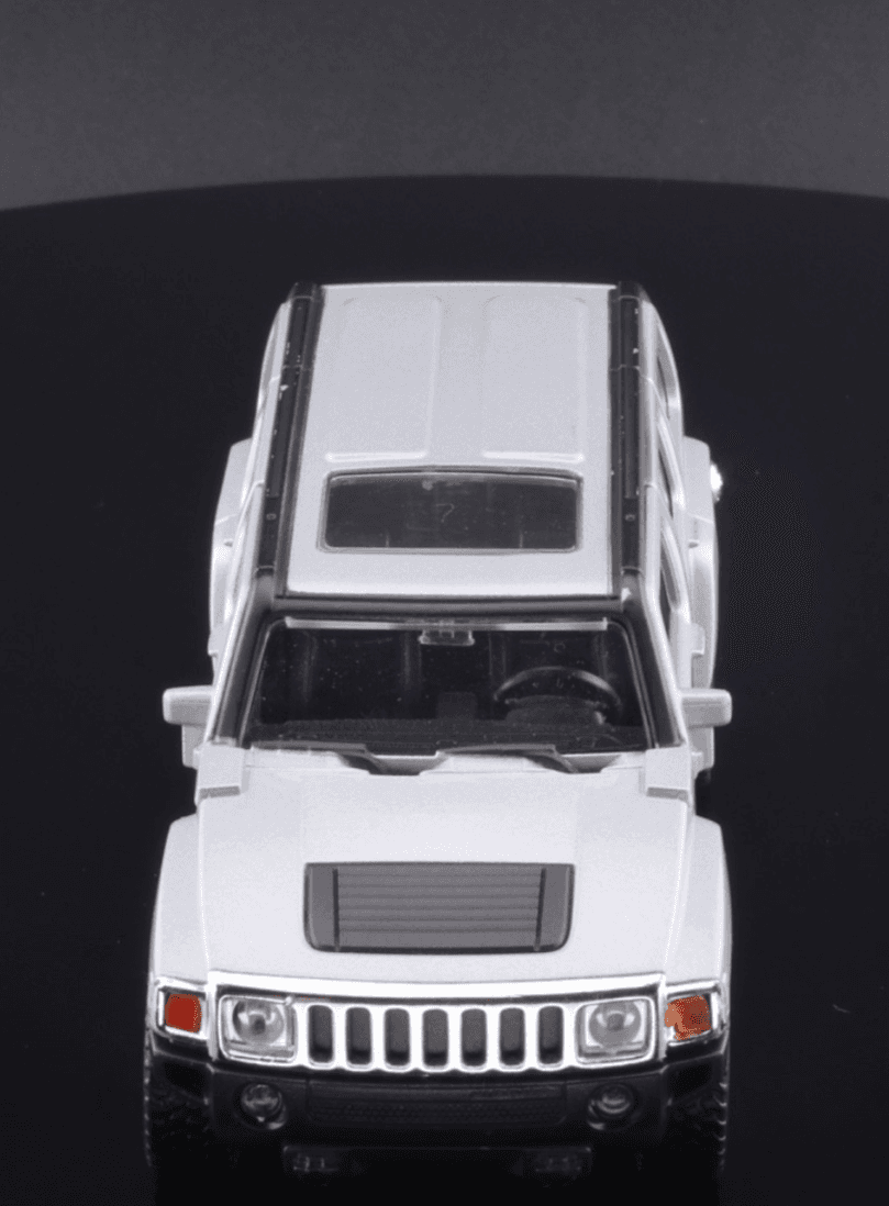 Welly ~ HUMMER H3 ~ SUV Silver 1/34 Diecast Model Car "Pull-Back" Action - Thumbnail 12