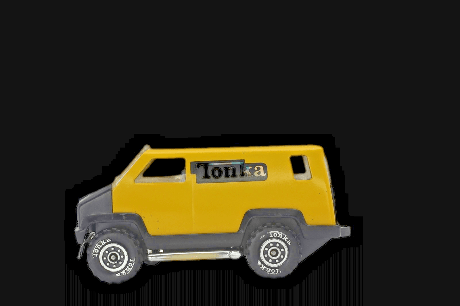 VINTAGE ~ 1978 TONKA MITES Jeep Van Bus ~ Yellow Diecast - Thumbnail 2