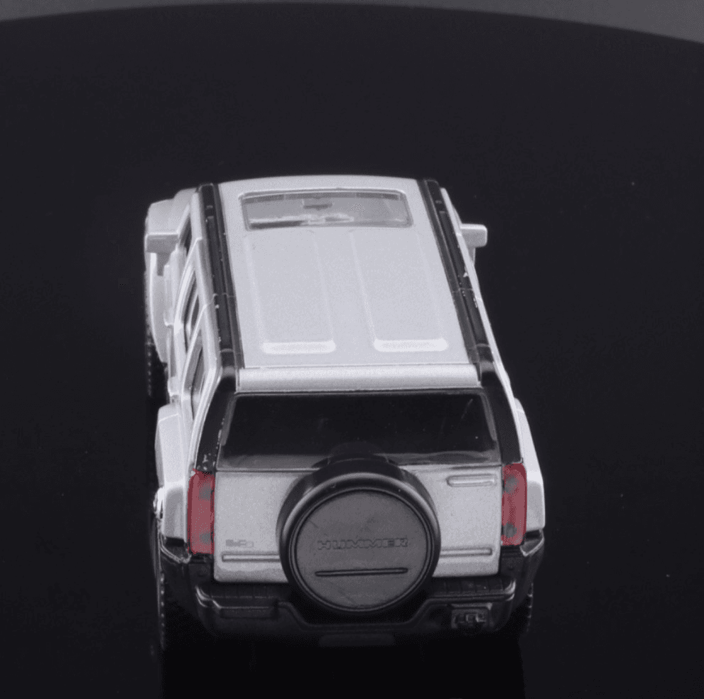 Welly ~ HUMMER H3 ~ SUV Silver 1/34 Diecast Model Car "Pull-Back" Action - Thumbnail 11