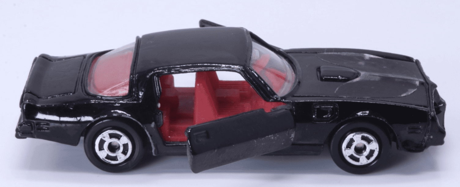 VINTAGE ~ Zee Toys ~ PONTIAC FIREBIRD TRANS AM ~ 1/64 Black Made in Hong Kong - Thumbnail 9