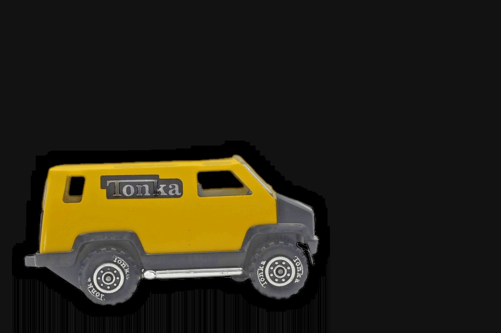 VINTAGE ~ 1978 TONKA MITES Jeep Van Bus ~ Yellow Diecast - Thumbnail 5