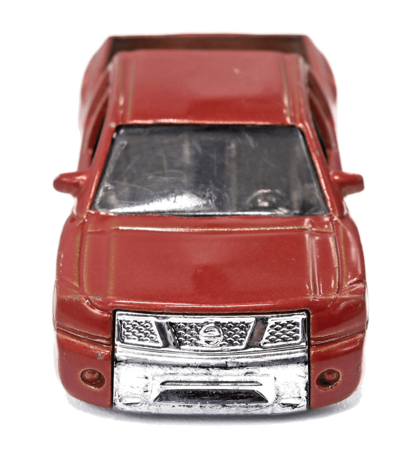 2007 Hot Wheels Hot Trucks ~ NISSAN TTIAN ~ Red w/Flames Diecast 1:64 - Thumbnail 6