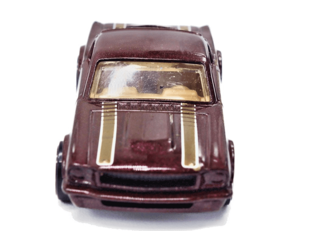 Hot Wheels ~ 1965 MUSTANG 2+2 FASTBACK ~ Burgundy Gold Rims 1/64 - Thumbnail 7