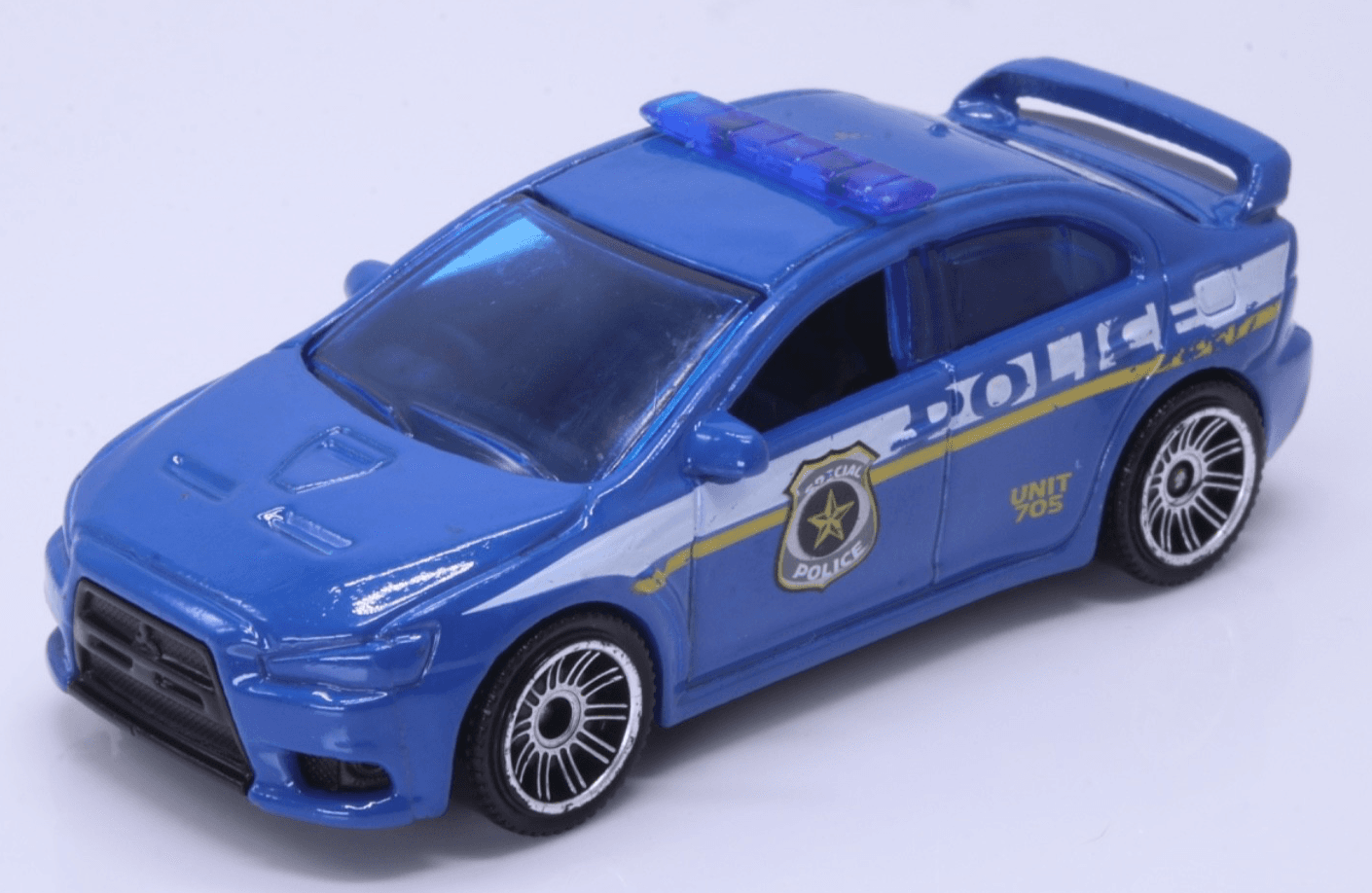 2012 Matchbox Highway Series ~ MITSUBISHI LANCER EVO X POLICE (80/120) Diecast - Thumbnail 2