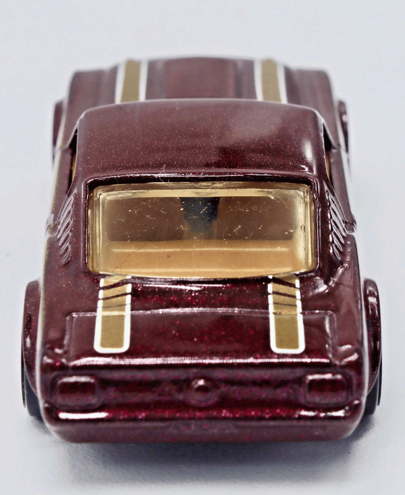 Hot Wheels ~ 1965 MUSTANG 2+2 FASTBACK ~ Burgundy Gold Rims 1/64 - Thumbnail 8