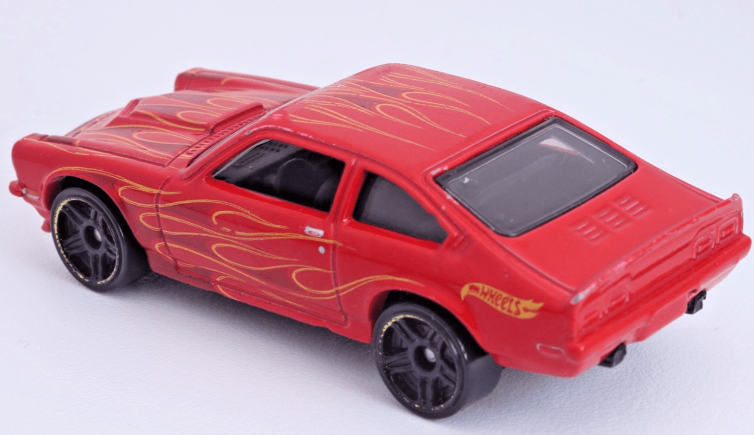 Hot Wheels ~ 1972 CUSTOM V8 CHEVY VEGA~ Red Flames 1:64 Diecast - Thumbnail 6
