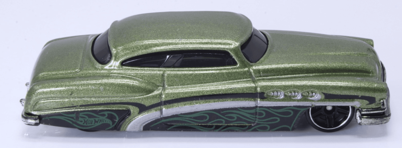 Hot Wheels So Fine Metallic Olive Green Diecast Lowrider - Thumbnail 3