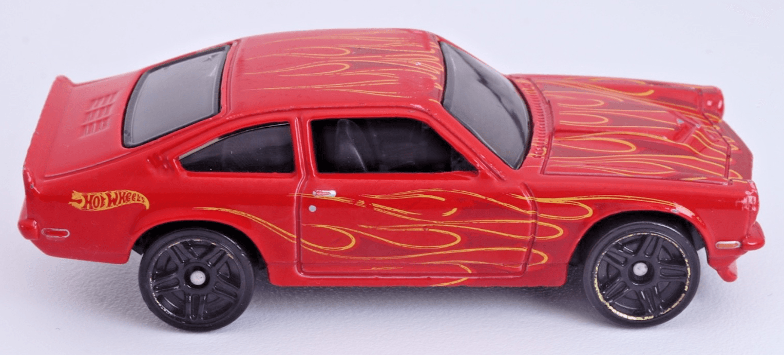 Hot Wheels ~ 1972 CUSTOM V8 CHEVY VEGA~ Red Flames 1:64 Diecast - Thumbnail 3