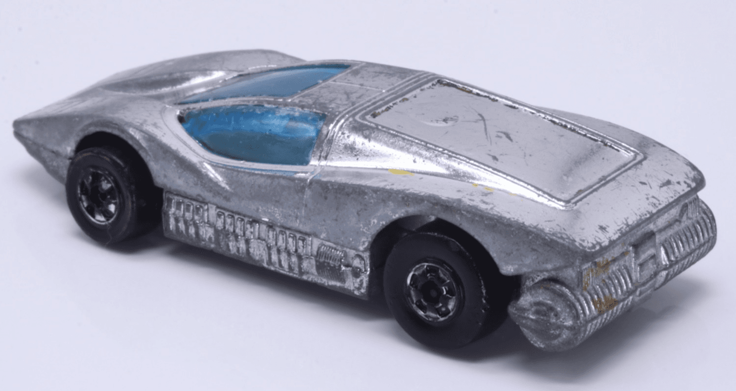 VINTAGE Hot Wheels Redline ~ 1974 LARGE CHARGE ~ Silver Blue Window HK - Thumbnail 6