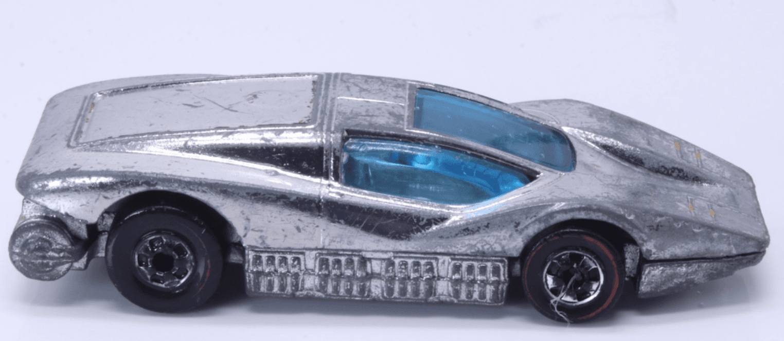 VINTAGE Hot Wheels Redline ~ 1974 LARGE CHARGE ~ Silver Blue Window HK - Thumbnail 10