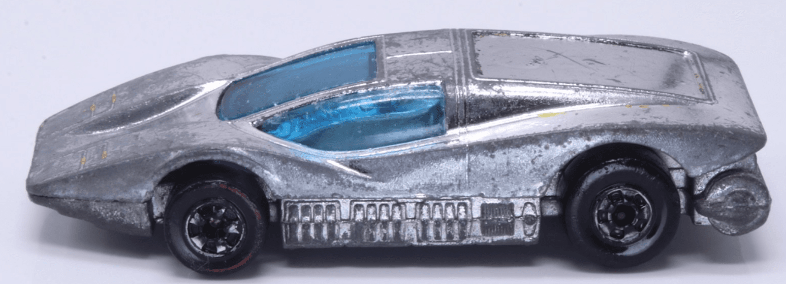 VINTAGE Hot Wheels Redline ~ 1974 LARGE CHARGE ~ Silver Blue Window HK - Thumbnail 4