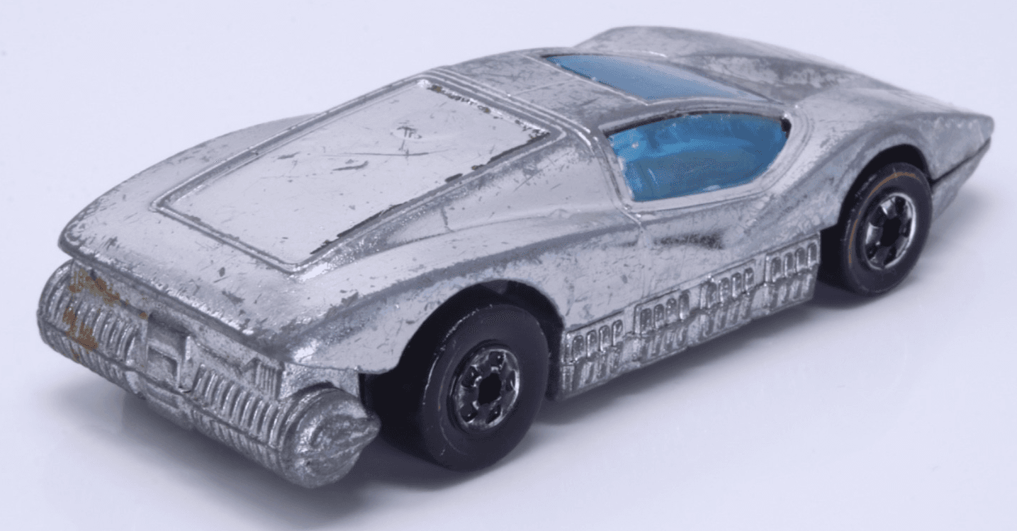 VINTAGE Hot Wheels Redline ~ 1974 LARGE CHARGE ~ Silver Blue Window HK - Thumbnail 5