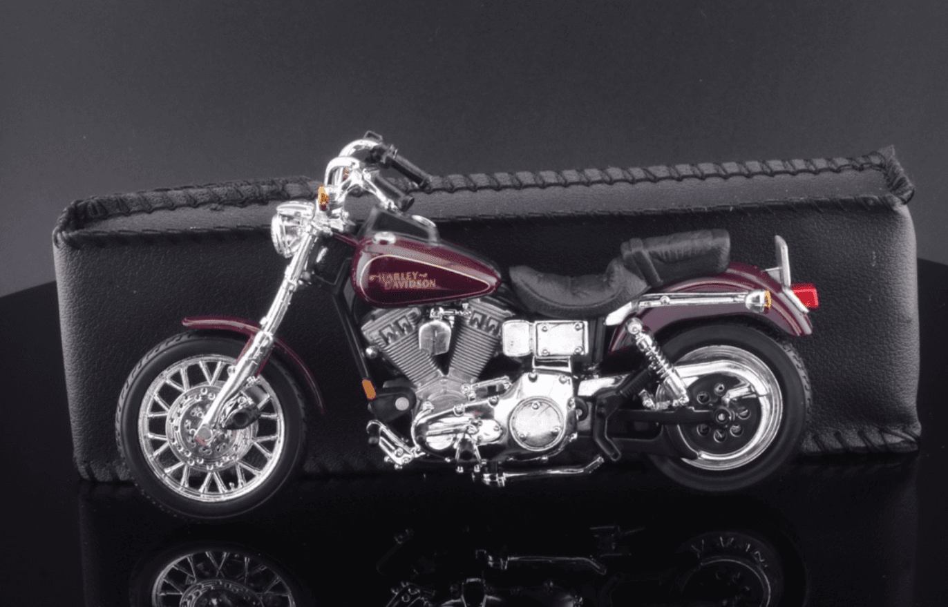 Maisto ~ HARLEY-DAVIDSON 1997 FXDL DYNA LOW RIDER ~ 1/18 Purple Diecast - Thumbnail 8