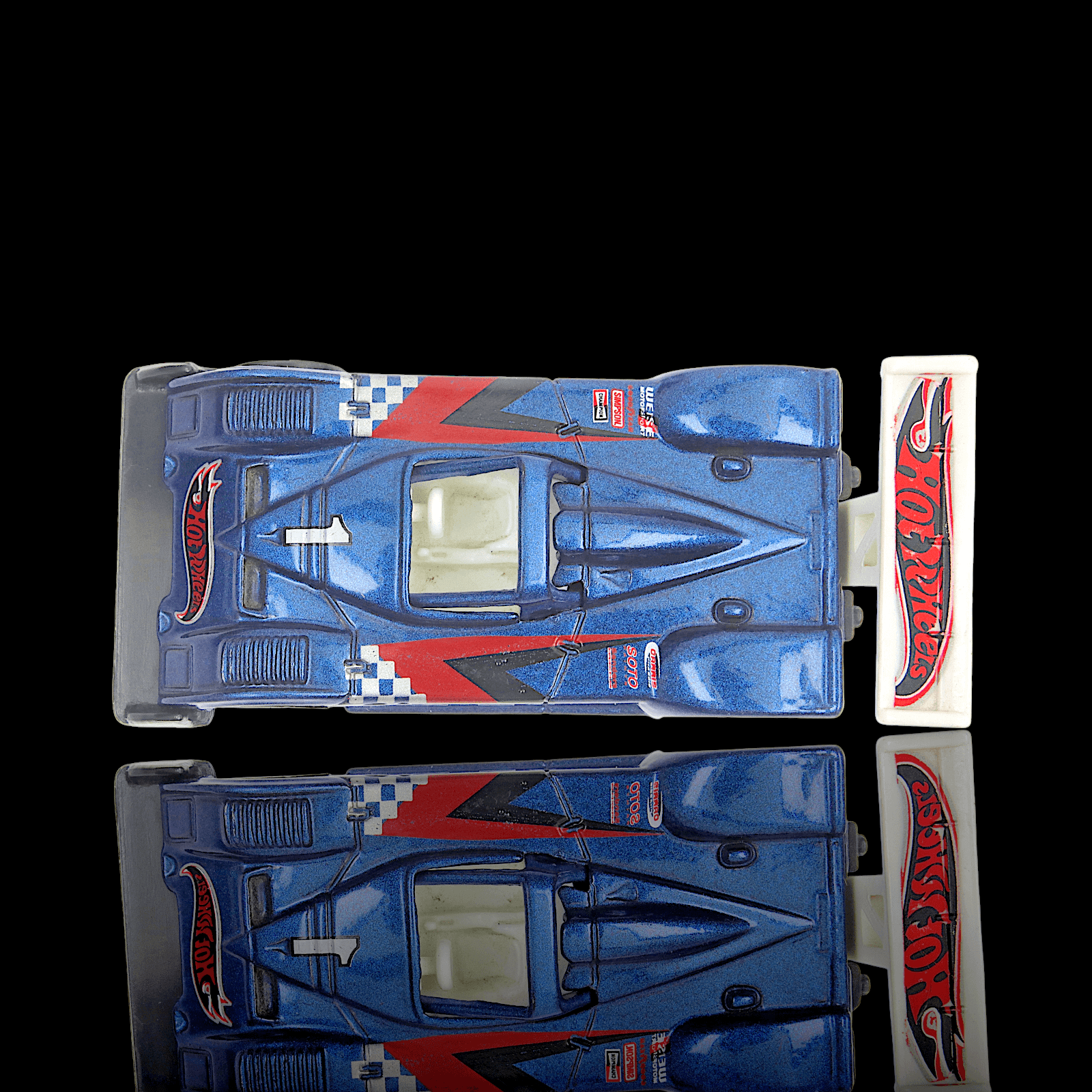 Hot Wheels 2000 Riley & Scott MK III Blue #039 Diecast Race Car - Thumbnail 3