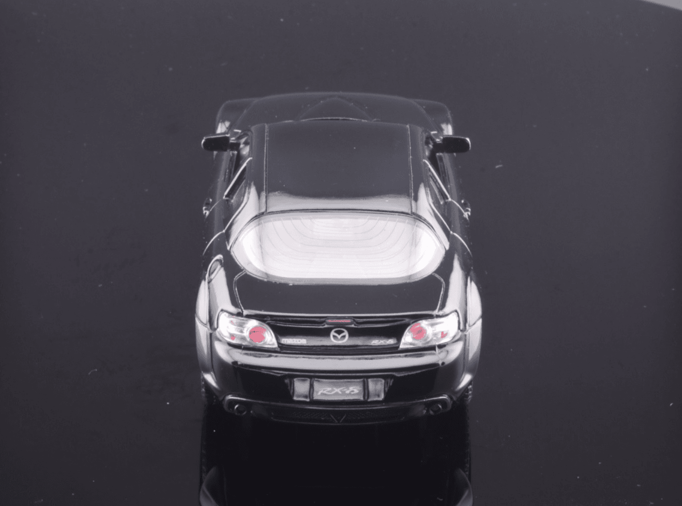 Kinsmart ~ MAZDA RX-8 (5071D) ~ "Pull-Back" Black 1/36 Scale Diecast Toy Car - Thumbnail 10