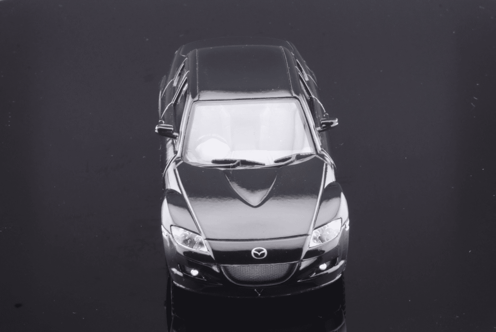 Kinsmart ~ MAZDA RX-8 (5071D) ~ "Pull-Back" Black 1/36 Scale Diecast Toy Car - Thumbnail 11