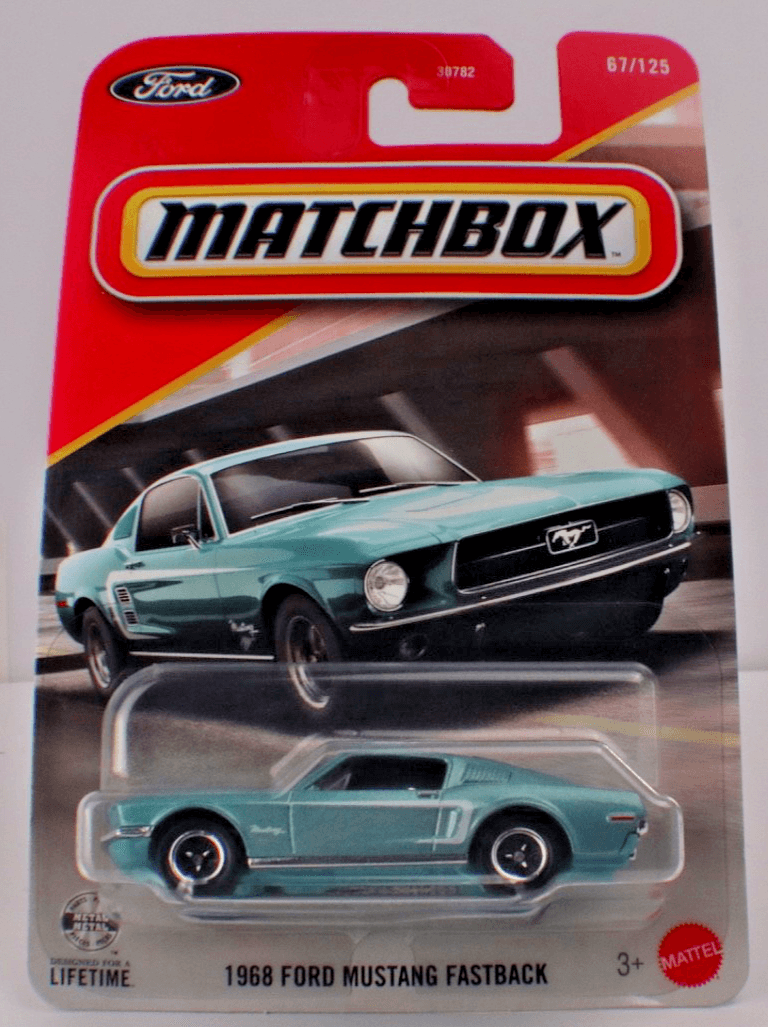2025 Matchbox ~ 1968 FORD MUSTANG ~ #67/125 ~ Brittany Blue Poly