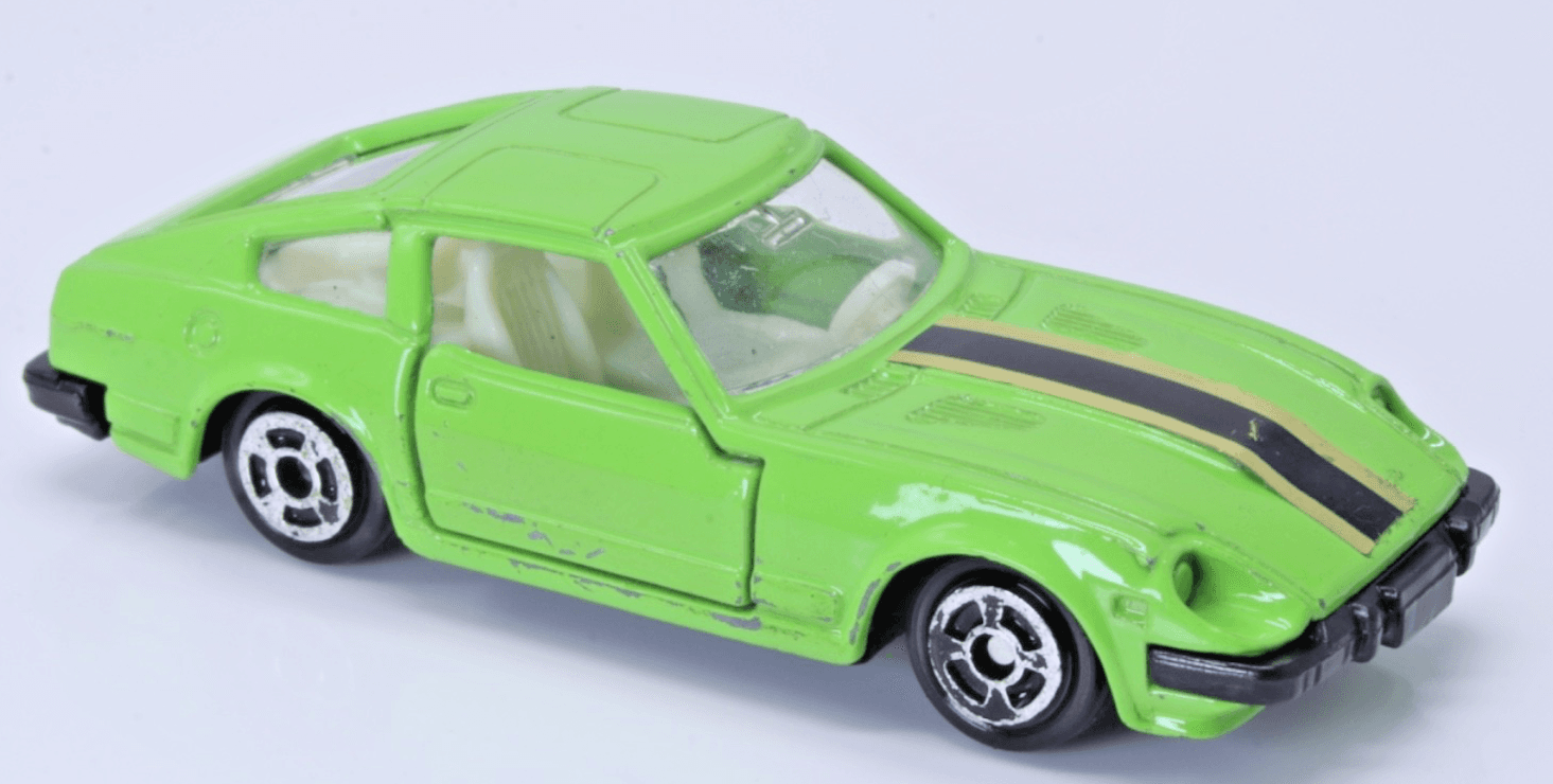 Unbranded ~ 1980s NISSAN FAIRLADY / 280Z-T DATSUN ~ 1/64 Diecast Lime Green HK