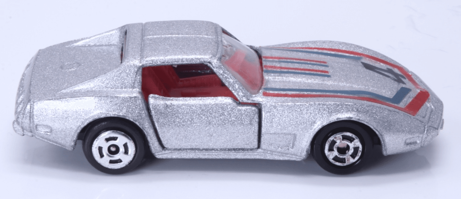Yat Ming ~ CORVETTE STINGRAY ~ #1065 Hong Kong Diecast Car Silver - Thumbnail 3