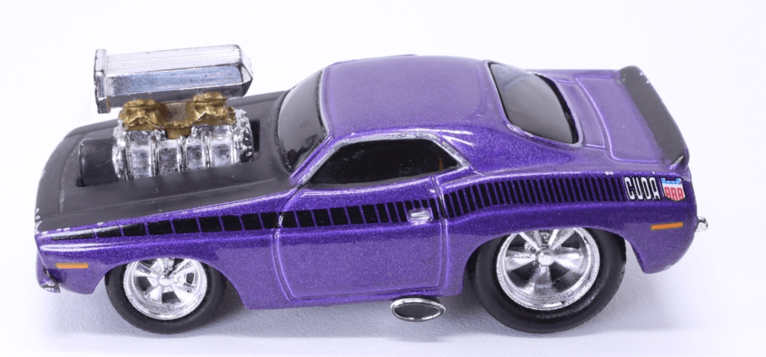 Muscle Machines Funline ~ 1970 PLYMOUTH CUDA ~ 1:64 Plum Crazy Purple Diecast - Thumbnail 4