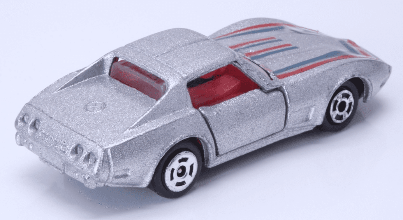 Yat Ming ~ CORVETTE STINGRAY ~ #1065 Hong Kong Diecast Car Silver - Thumbnail 5