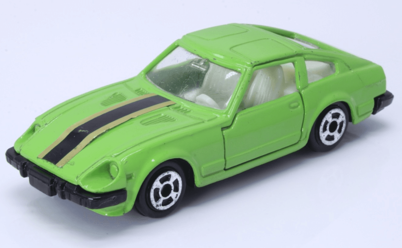 Unbranded ~ 1980s NISSAN FAIRLADY / 280Z-T DATSUN ~ 1/64 Diecast Lime Green HK - Thumbnail 2