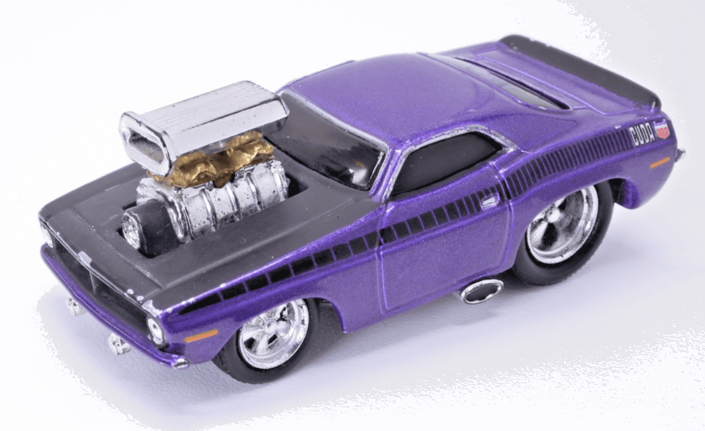 Muscle Machines Funline ~ 1970 PLYMOUTH CUDA ~ 1:64 Plum Crazy Purple Diecast - Thumbnail 2