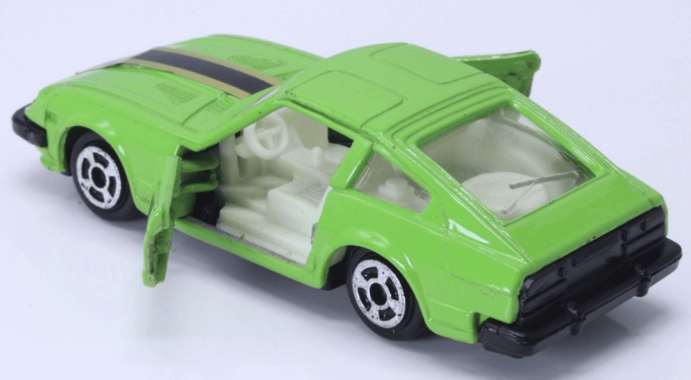 Unbranded ~ 1980s NISSAN FAIRLADY / 280Z-T DATSUN ~ 1/64 Diecast Lime Green HK - Thumbnail 10