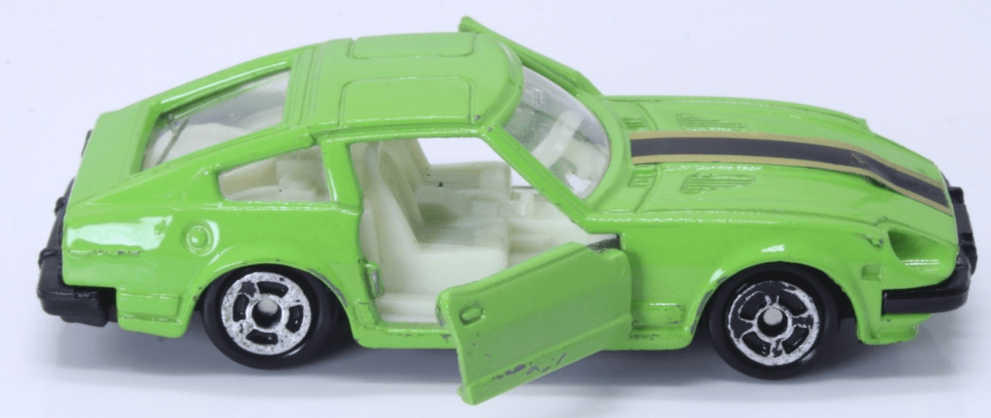 Unbranded ~ 1980s NISSAN FAIRLADY / 280Z-T DATSUN ~ 1/64 Diecast Lime Green HK - Thumbnail 12