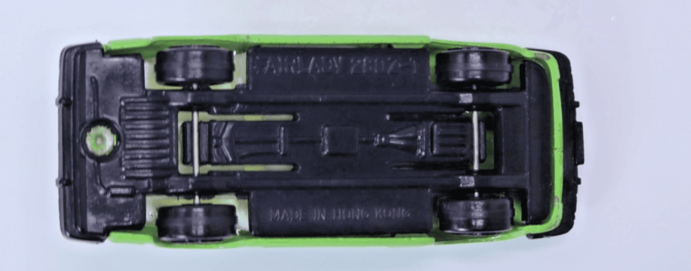Unbranded ~ 1980s NISSAN FAIRLADY / 280Z-T DATSUN ~ 1/64 Diecast Lime Green HK - Thumbnail 14