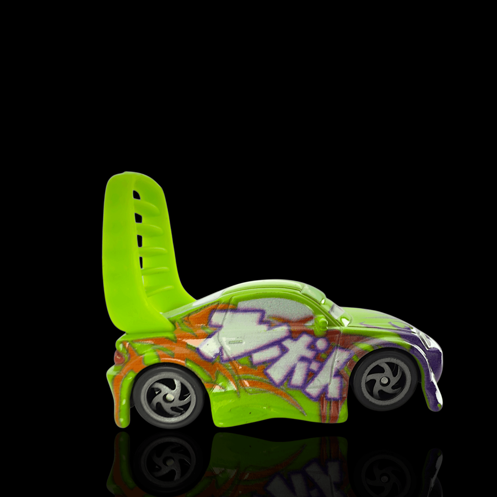 Disney Pixar Cars Wingo Tuners Diecast 1:55 Green Flames Spoiler Mattel