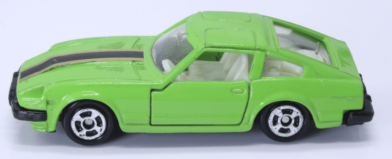 Unbranded ~ 1980s NISSAN FAIRLADY / 280Z-T DATSUN ~ 1/64 Diecast Lime Green HK - Thumbnail 4