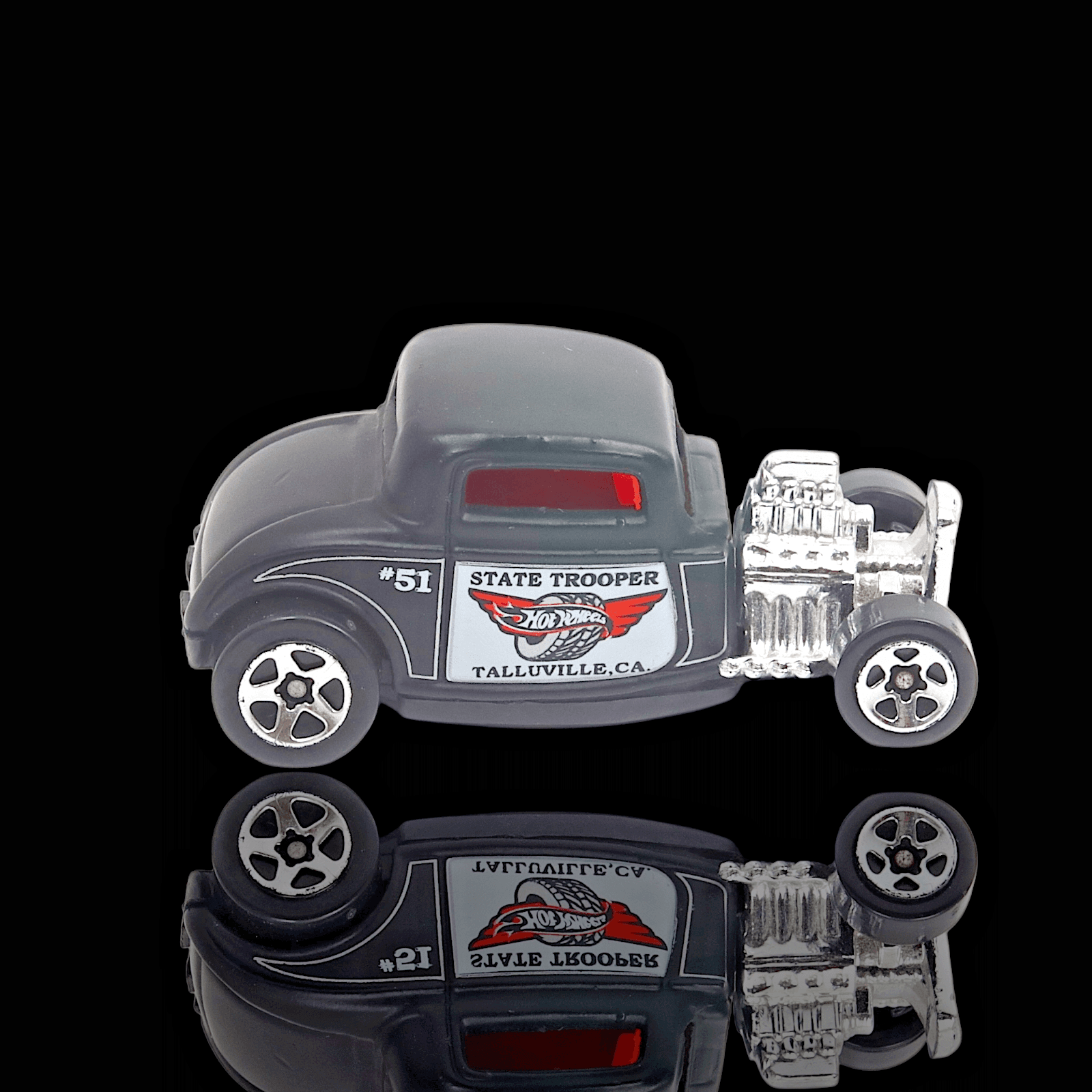 1997 Hot Wheels '32 Ford State Trooper #51 W/Talluville, CA Decals, Black