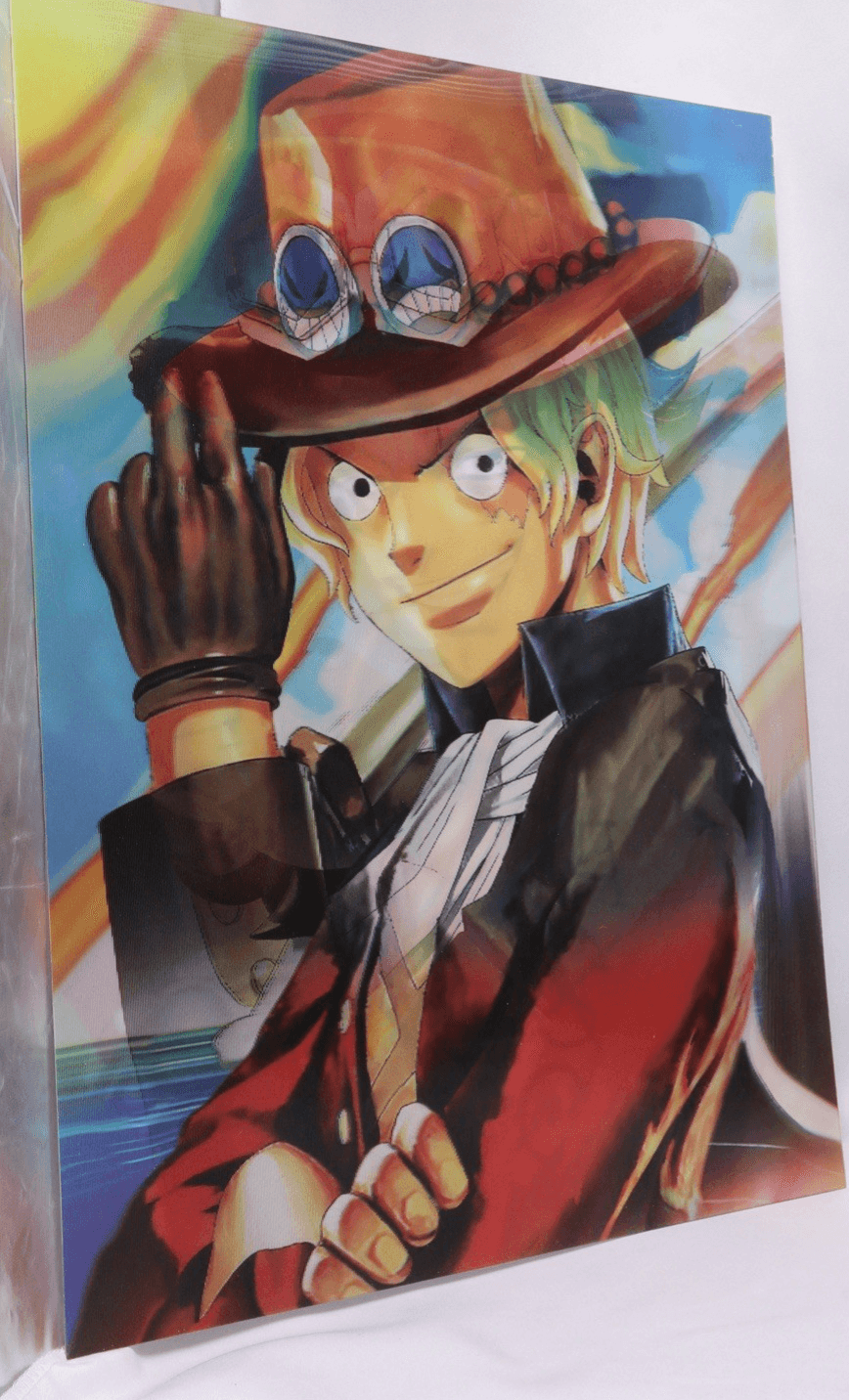 One Piece Lenticular 3D Art 15 1/2 X 11 1/2 Luffy Anime Inspired Print - Thumbnail 3