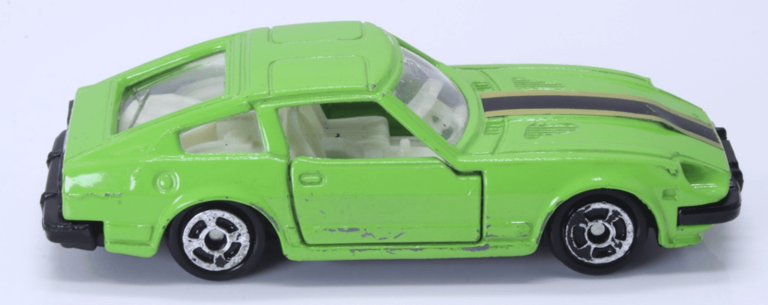 Unbranded ~ 1980s NISSAN FAIRLADY / 280Z-T DATSUN ~ 1/64 Diecast Lime Green HK - Thumbnail 3
