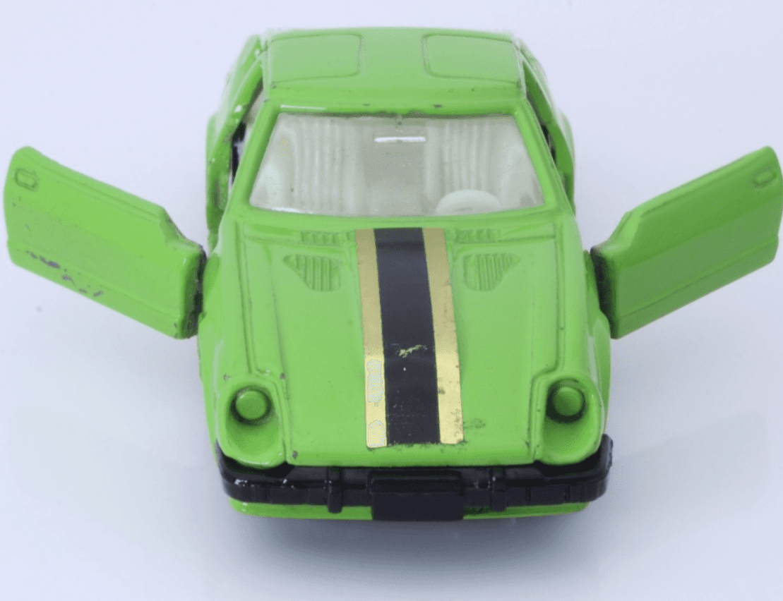 Unbranded ~ 1980s NISSAN FAIRLADY / 280Z-T DATSUN ~ 1/64 Diecast Lime Green HK - Thumbnail 9