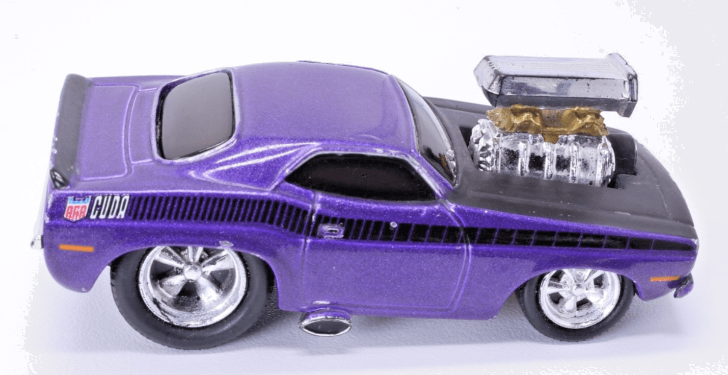 Muscle Machines Funline ~ 1970 PLYMOUTH CUDA ~ 1:64 Plum Crazy Purple Diecast - Thumbnail 3