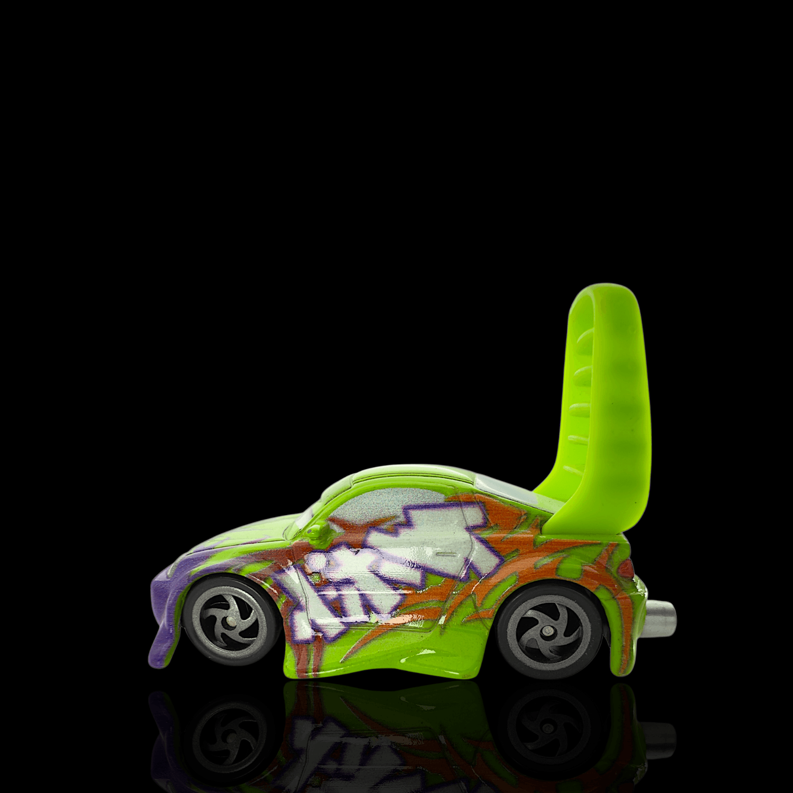Disney Pixar Cars Wingo Tuners Diecast 1:55 Green Flames Spoiler Mattel - Thumbnail 2