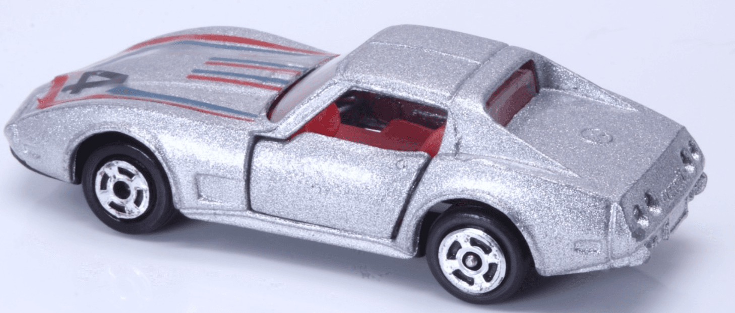 Yat Ming ~ CORVETTE STINGRAY ~ #1065 Hong Kong Diecast Car Silver - Thumbnail 6