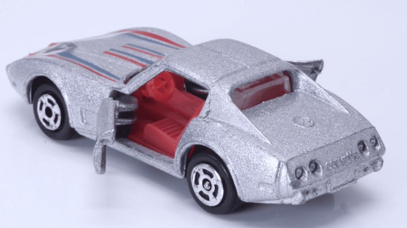 Yat Ming ~ CORVETTE STINGRAY ~ #1065 Hong Kong Diecast Car Silver - Thumbnail 8